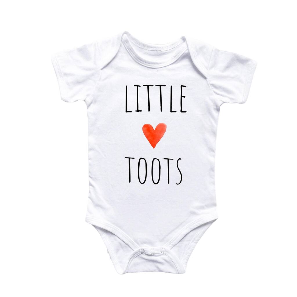Little Toots Toot - Baby Boy Girl Clothes Infant Bodysuit Funny Cute Newborn