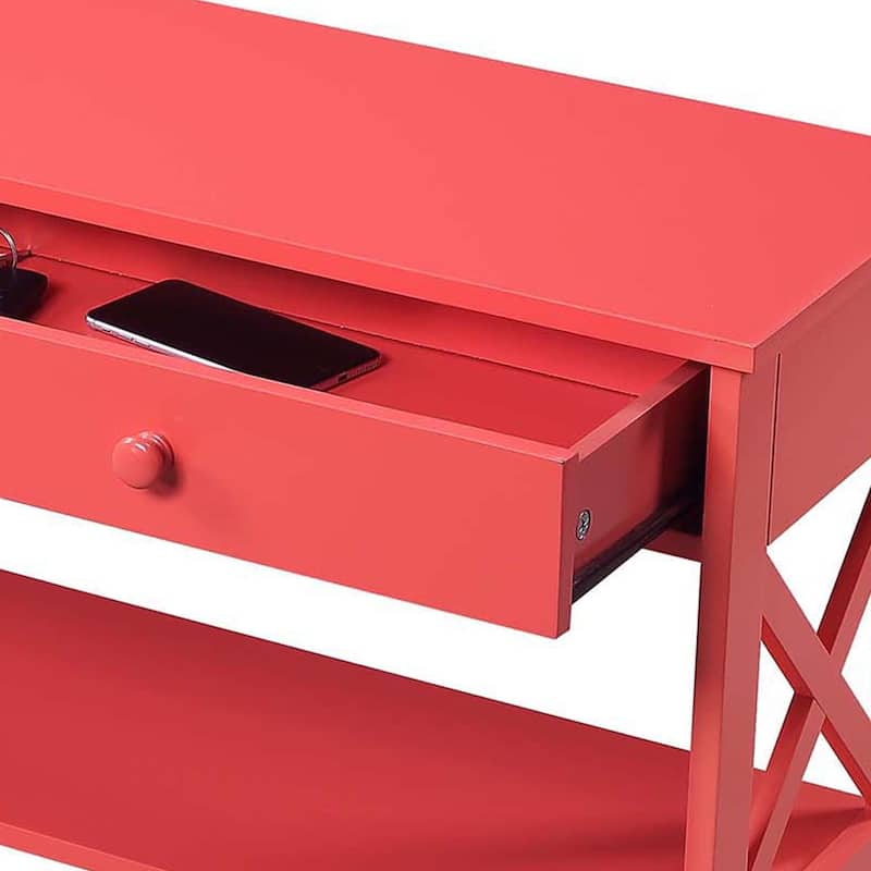 Convenience Concepts Oxford 1 Drawer Console Table with Shelves