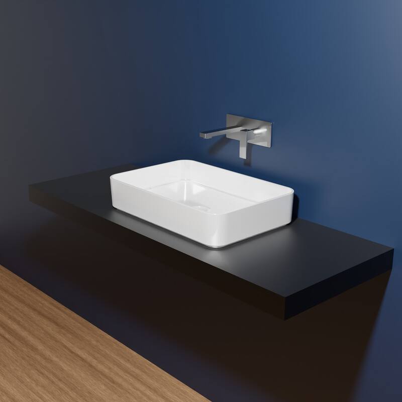 WS Bath Collections Mood BL 65.40 Mood 25-5/8" Rectangular Ceramic