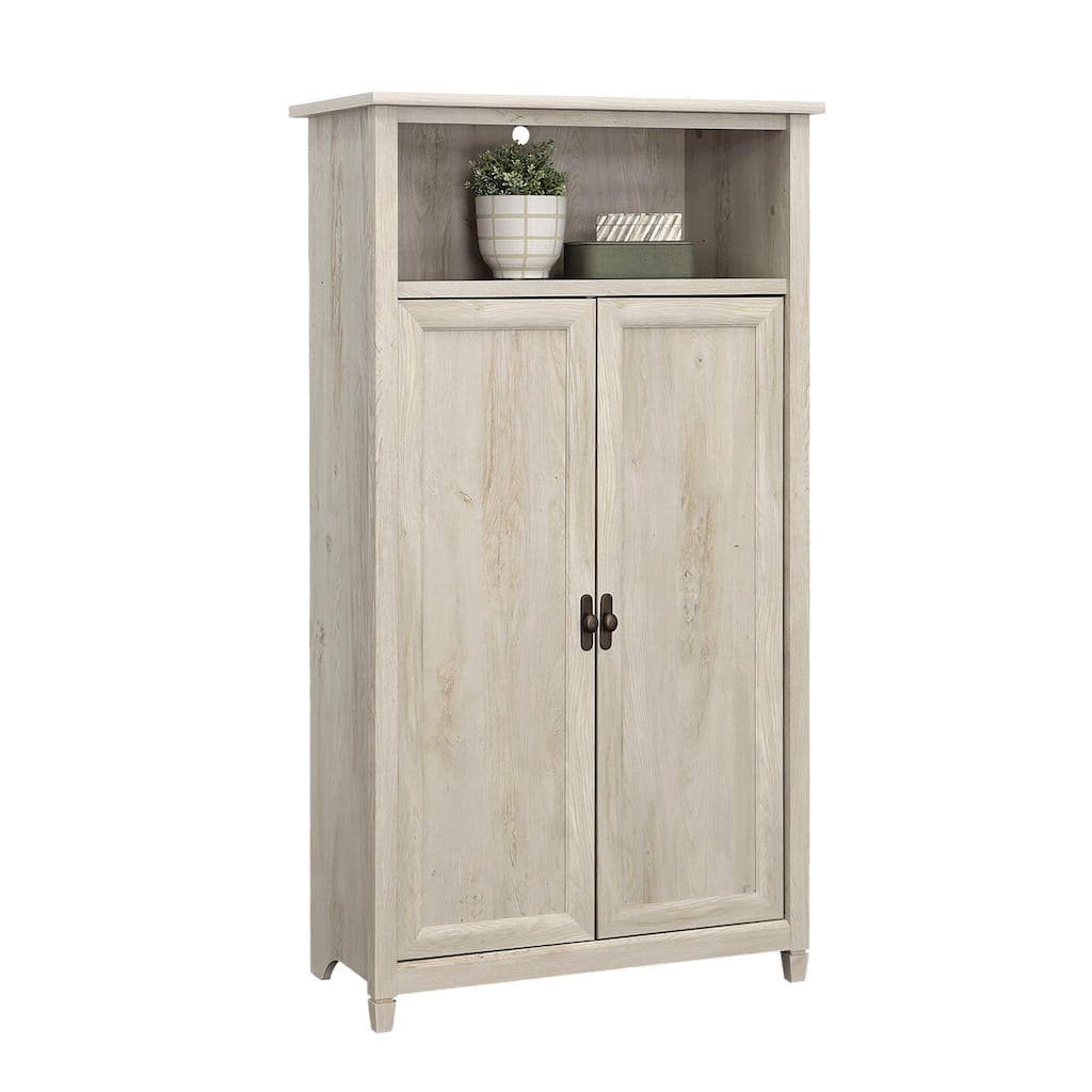 Wood Storage Cabinet with Cottage Style, Brown - 32.21"W x 17.13"D x 59.8"H