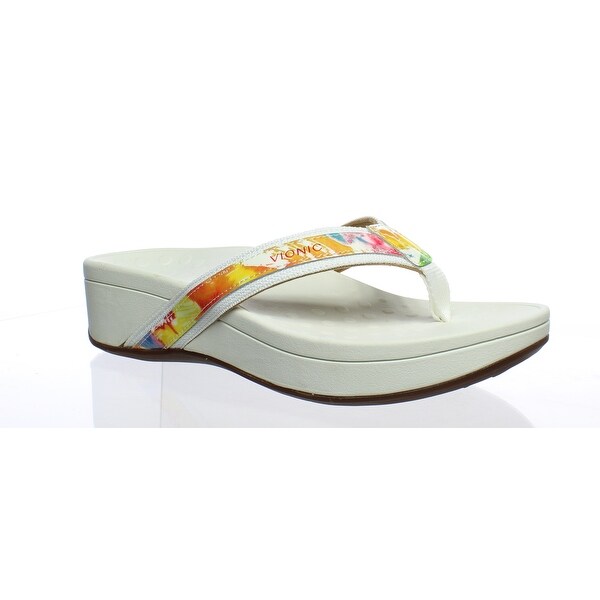 white vionic flip flops