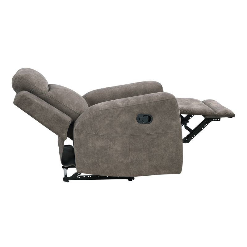 Liriope 36" Microfiber Manual Recliner - Tab Pull Reclining Motion