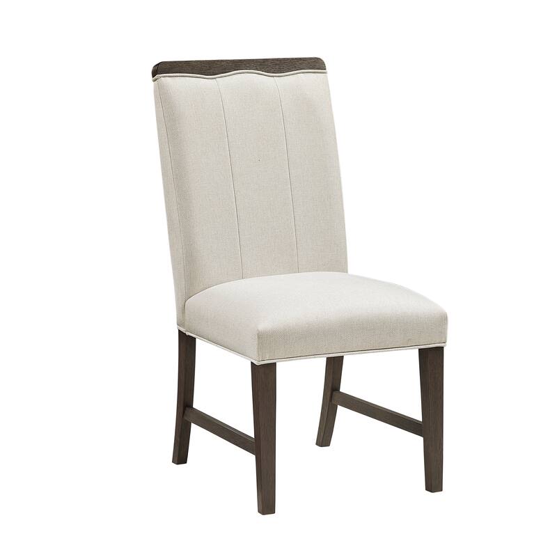 Contemporary Aesthetic Dining Set Extendable Table with Chairs Upholstered Beige Brown Furniture