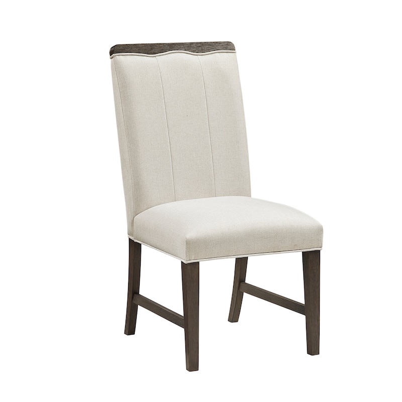 Contemporary Aesthetic Dining Set Round Table with Chairs Upholstered Beige Brown Furniture