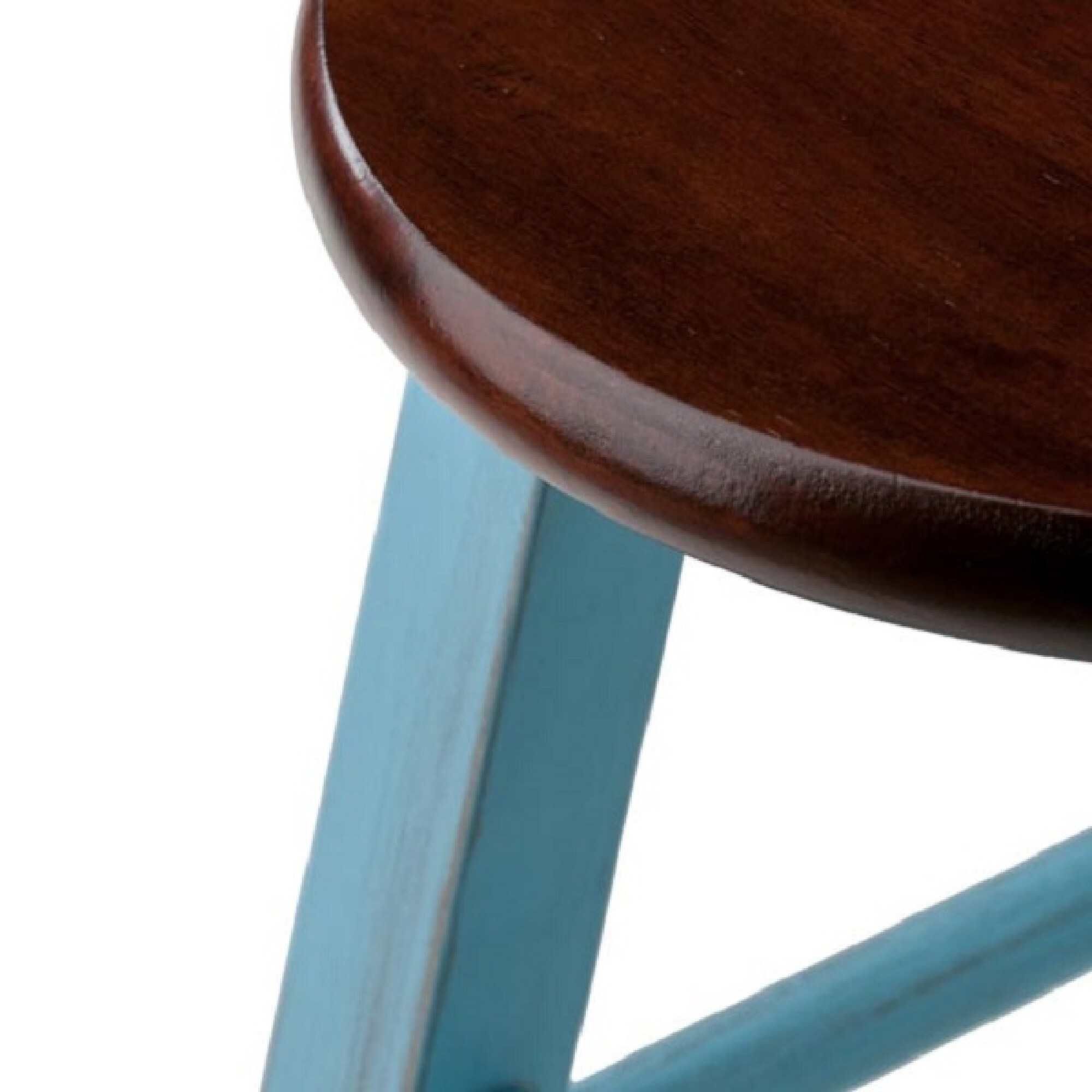 Rustic teal shop bar stools