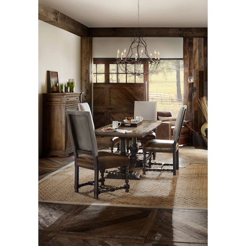 Balcones 60in Friendship Table w/2-12in Leaves - 60.5"x36"x32"