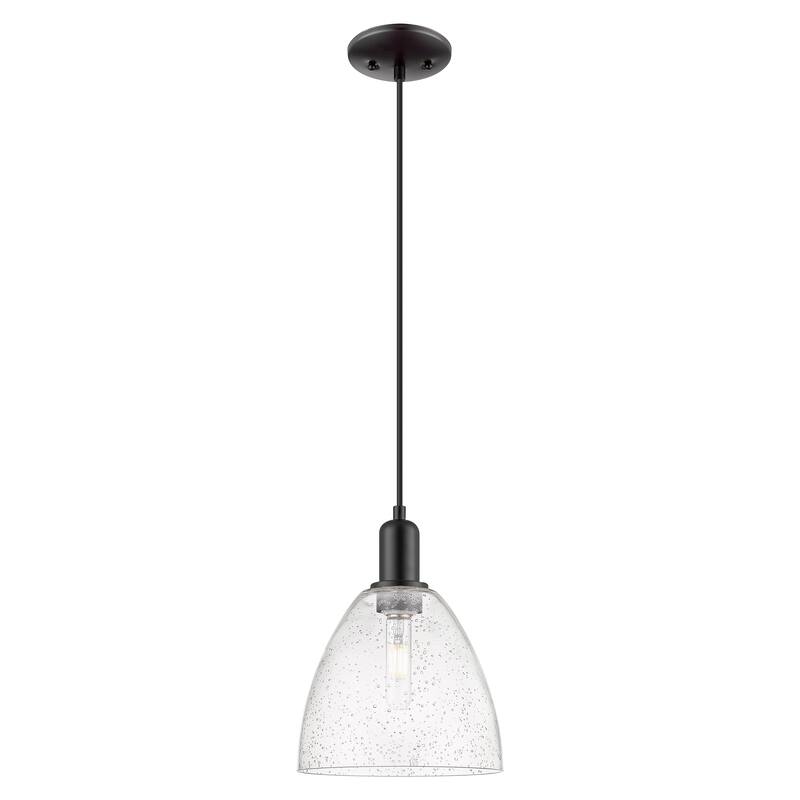 Innovations Lighting Endless Possibilities Arcadia - Bristol - 1 Light 9" Cord Hung Mini Pendant - Seedy/Matte Black