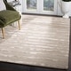 preview thumbnail 1 of 8, SAFAVIEH Handmade Soho Vitaliana Stripes N.Z. Wool Rug 3'6" x 5'6" - Grey - Rectangle