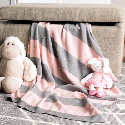 SAFAVIEH Bubble Stripe Baby Throw Blanket