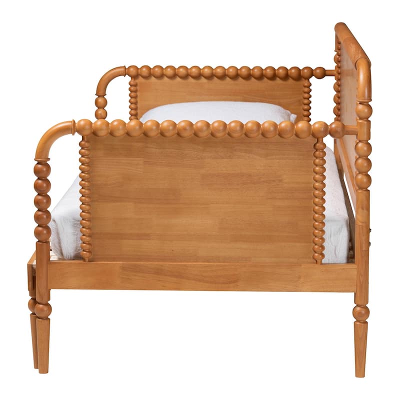 Lucera Bobbin Twin-To-King Expandable Daybed - Wood Bed Frame with Turned Spindle Detailing, Classic Style Sofa Bed