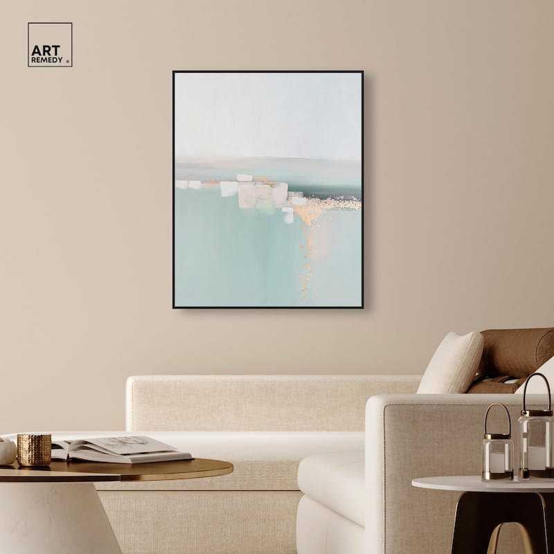 Shimmering Calm Canvas by Art Remedy