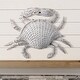 preview thumbnail 1 of 2, 20" Resin 'Wicker' Crab Plaque