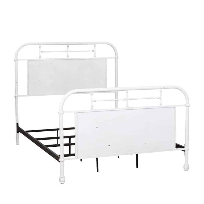 Vintage Series Distressed Metal Twin Metal Bed