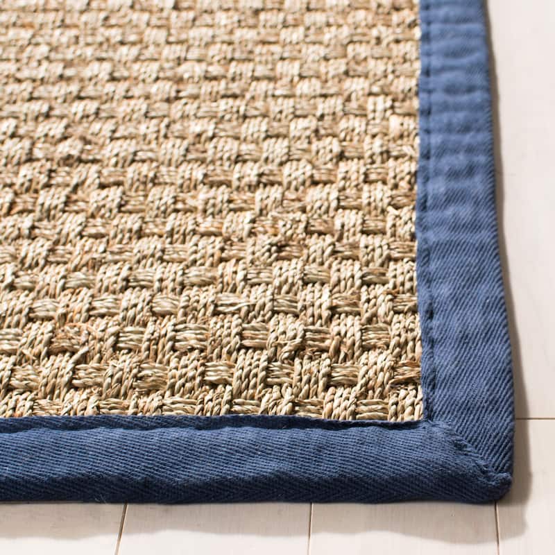 SAFAVIEH Natural Fiber Marina Basketweave Seagrass Rug