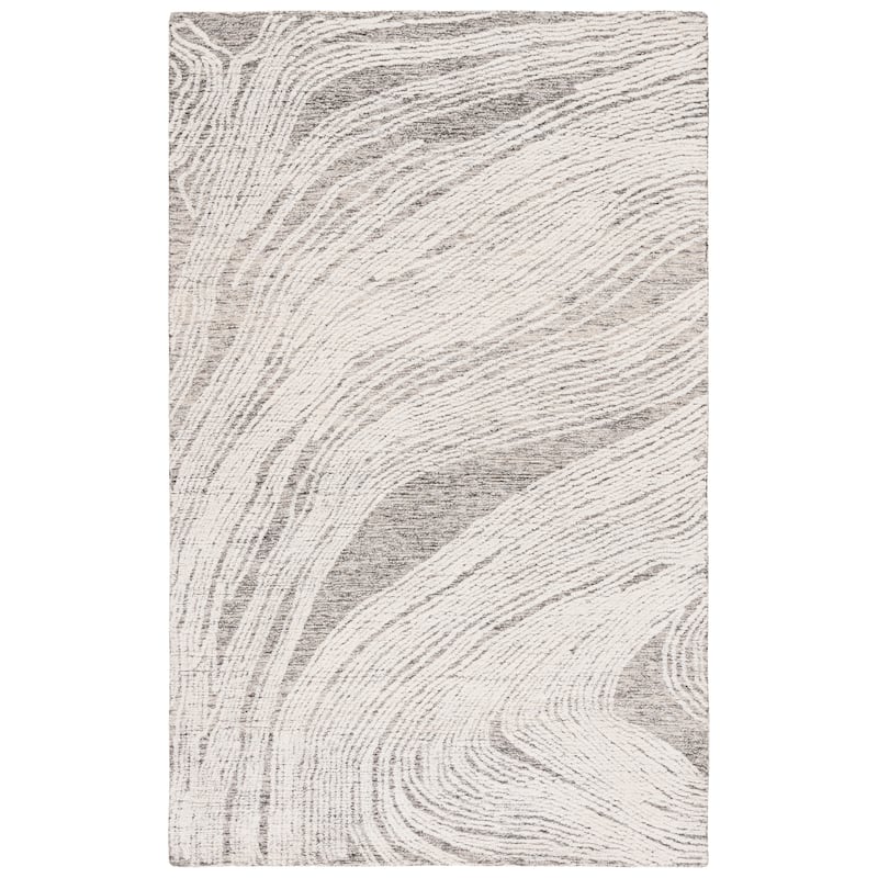 SAFAVIEH Handmade Abstract Petrea Modern Wool Rug - 6' Square - Square