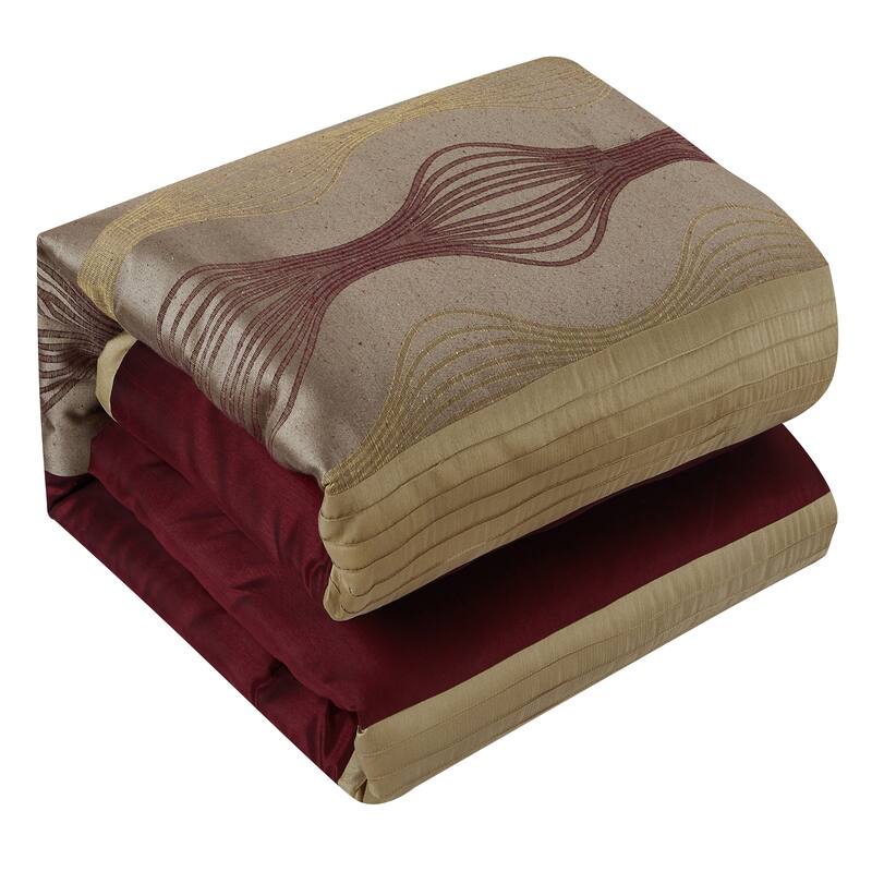 Grand Avenue Daniella 7-Piece Modern Geometric Comforter Set