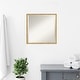 preview thumbnail 24 of 29, Beveled Wood Bathroom Wall Mirror - Svelte Polished Gold Frame