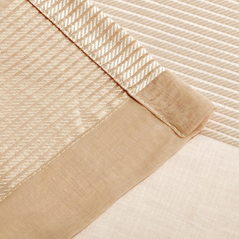 Superior Alzane Rope Sheer Grommet Curtain Panel - (Set of 2)