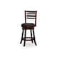 Option Cherry Finish/Charcoal Fabric
