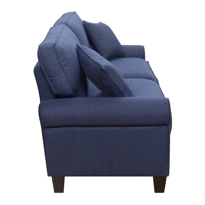 Serta Copenhagen 73" Sofa Couch for Two People, Pillowed Back Cushions and Rounded Arms, Durable Modern Upholstered Fabric