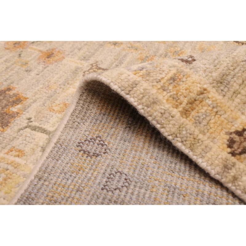 ECARPETGALLERY Hand-knotted Jules Serapi Light Grey Wool Rug - 7'11 x 9'11