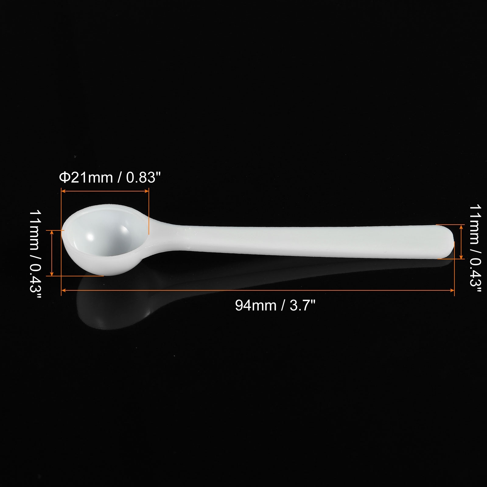 1cc Mini Plastic Scoop Mixing Measuring Spoons Tiny Small Apx 1/5 teaspoon  1ml