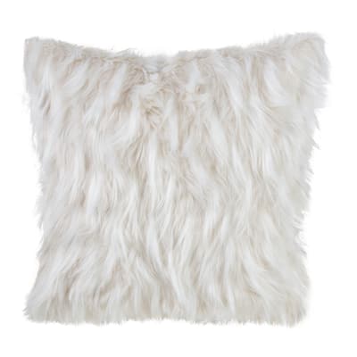 Faux Fur Design Throw Pillow