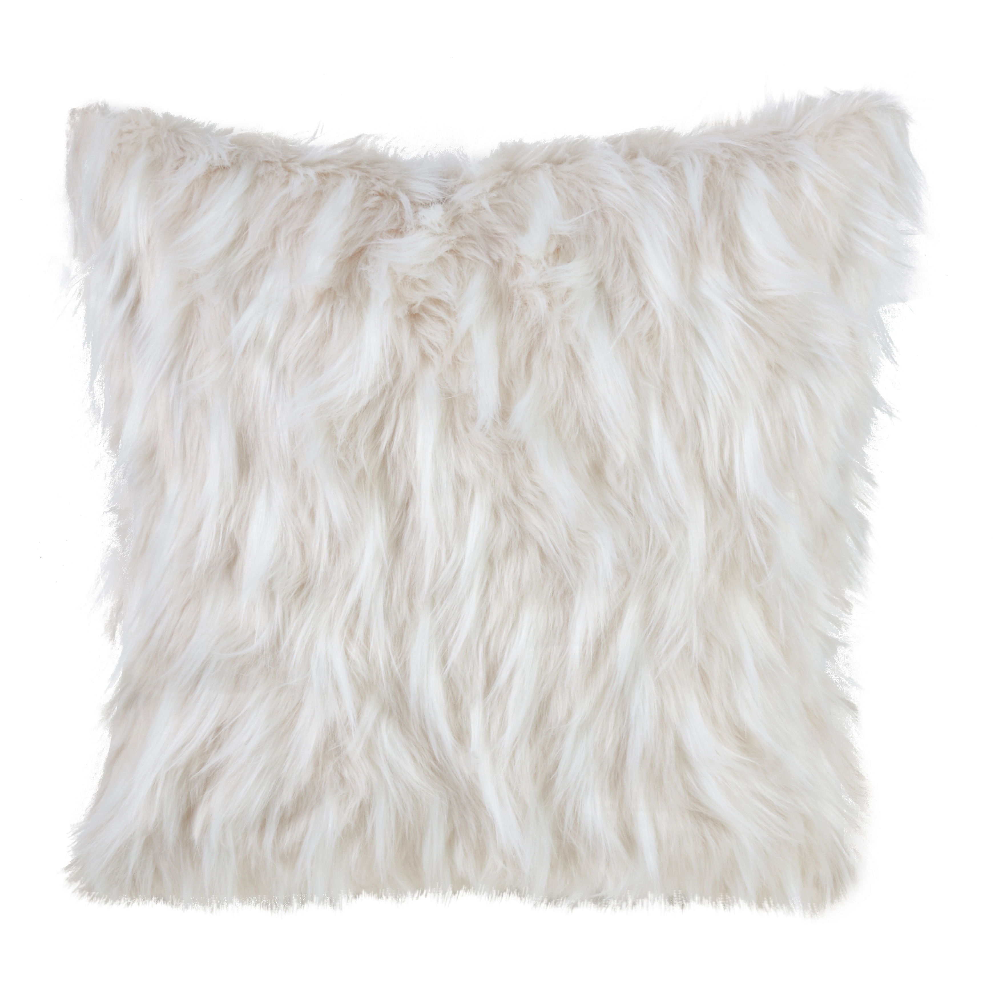 Faux Fur Design Throw Pillow