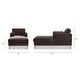 preview thumbnail 29 of 30, Knox 65" Modern Farmhouse Performance Velvet Chaise Lounge Chair
