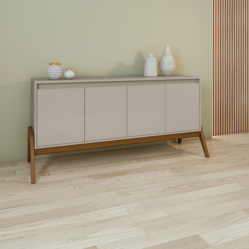 Manhattan Comfort Mid Century Modern Gales Sideboard Buffet - Greige
