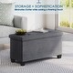 preview thumbnail 33 of 62, Nestl Storage 30-In Storage Ottoman Bench with Storage Bins for Bedroom - Folding Foot Rest Ottoman with Storage for Living Room