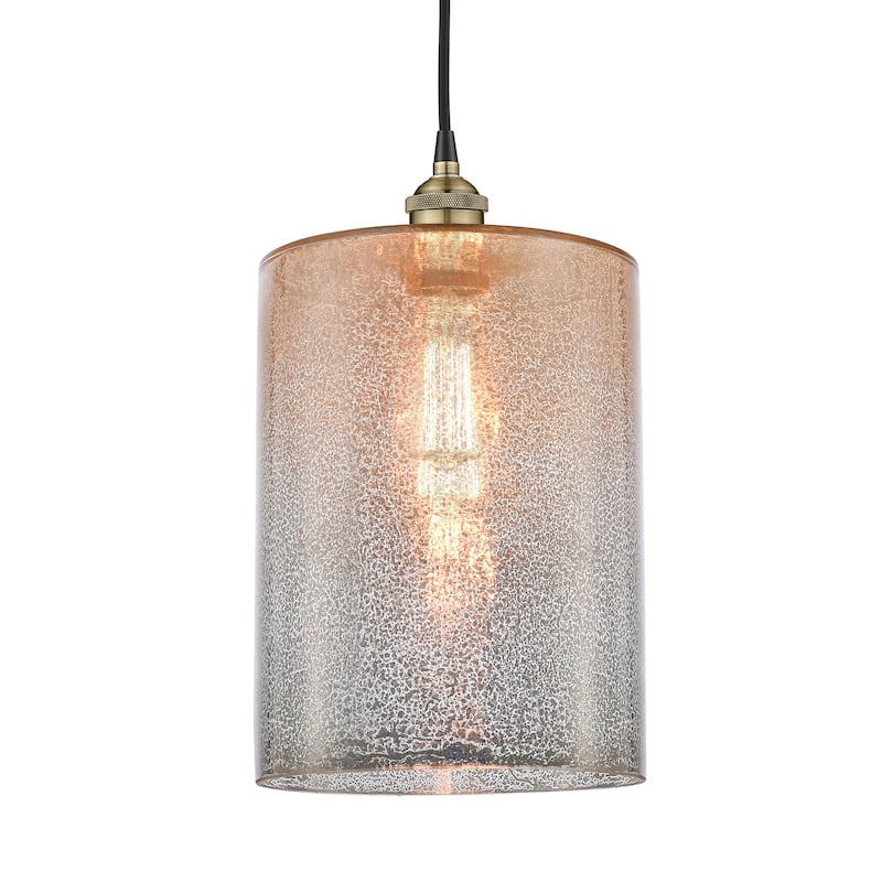 Innovations Lighting 616-1P-16-9-L Cobbleskill Pendant Cobbleskill 9" - Black Antique Brass / Mercury