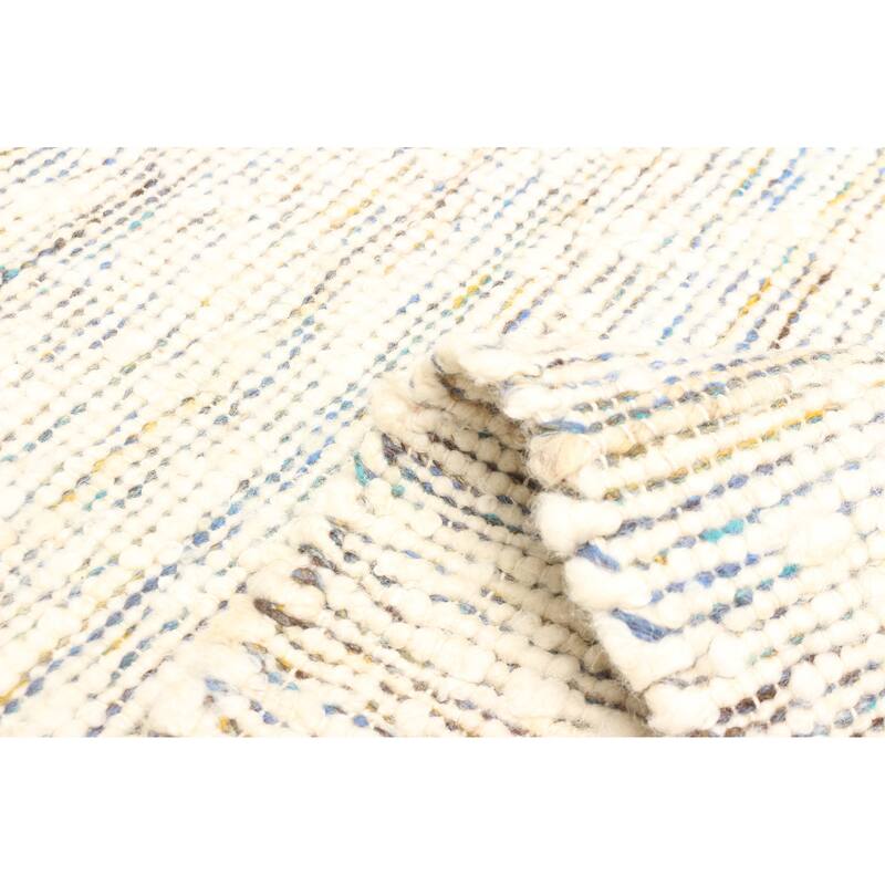 ECARPETGALLERY Braid weave Sienna Cream Wool Rug - 4'11 x 8'0