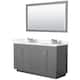 Option Dark Gray / Giotto Quartz Top / Brushed Nickel