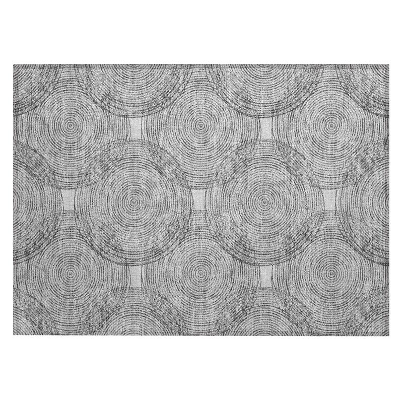 Machine Washable Indoor/ Outdoor Modern Pune Chantille Rug