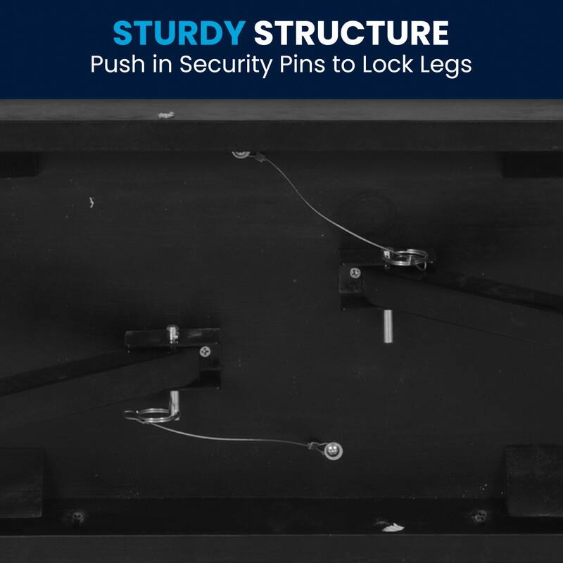 8' x 12" Antique Rustic Solid Pine Folding Farm Bench with 3 Legs