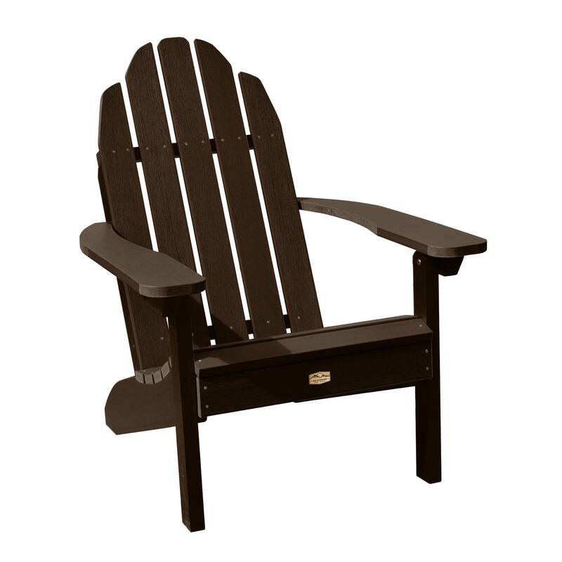 HIGHWOOOD Essential Adirondack Chair with Folding Ottoman