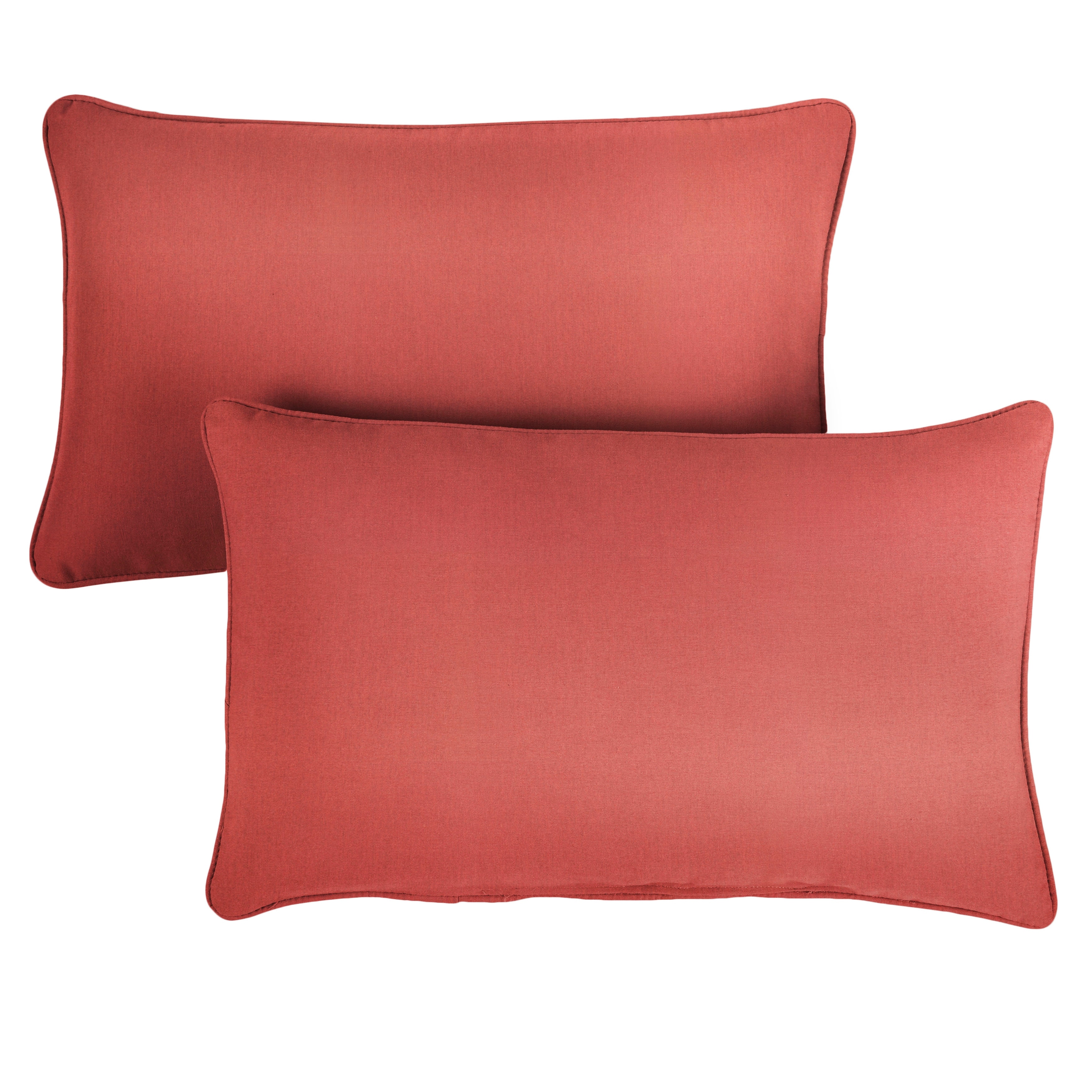 Sunbrella Canvas Henna Corded Indoor Outdoor Pillows Set Of 2 On Sale Overstock 27739967