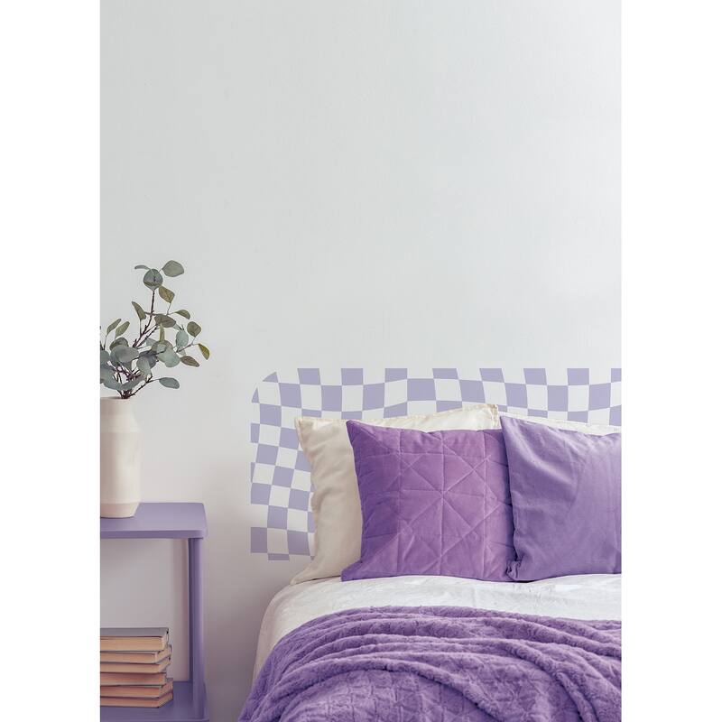 WallPops Groovy Checker Headboard Wall Decal