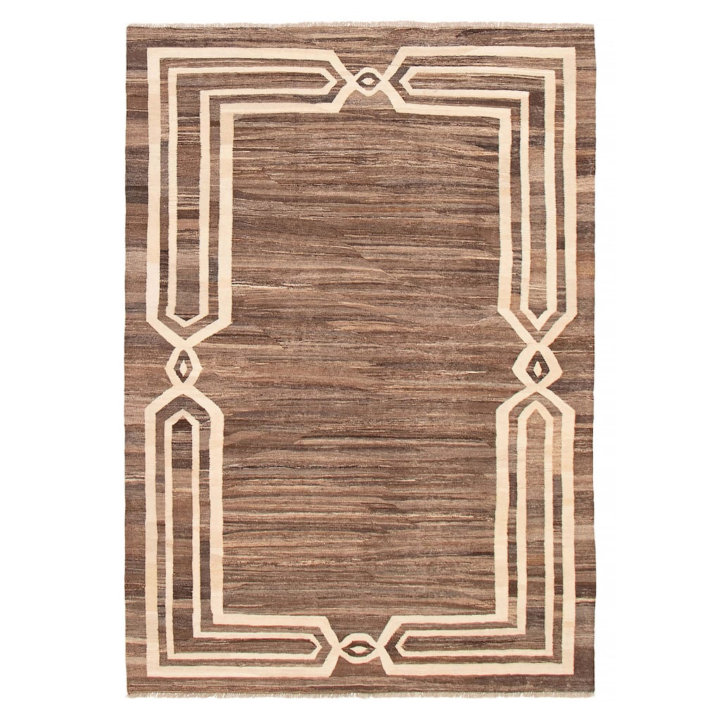 Sivas Brown Kilim 6'7" x 9'4" - 6'7 x 9'4