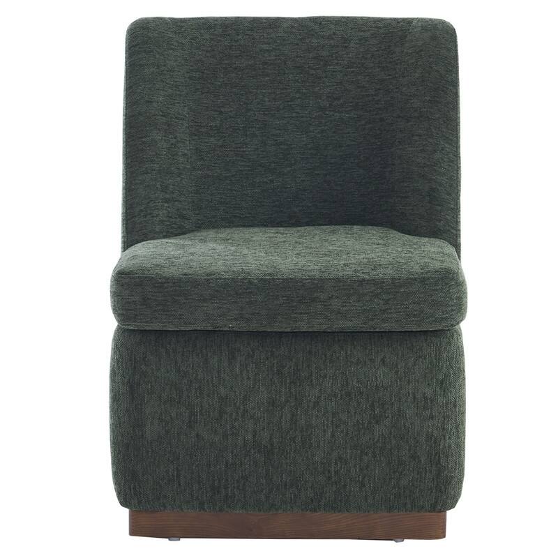 Modern Accent Chair Set of 4, Armless Chairs for Dining Room, Living Room, Bedroom