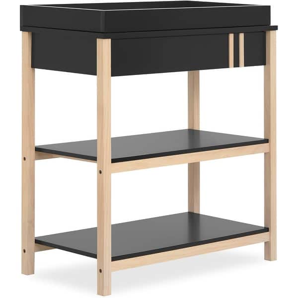 slide 2 of 6, Dream On Me Soho Baby Changing Table Matte Black Vintage