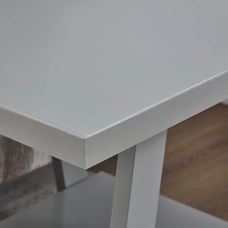 The Gray Barn Cedar Ridge Contemporary Replicated Wood Shelf End Table
