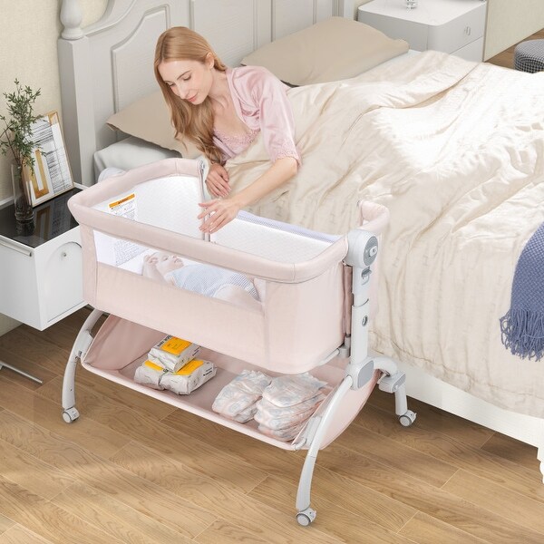 Zoomie Kids Aimili 5-in-1 Baby Bassinet Bedside Sleeper