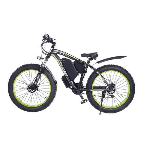 26"1000W Dual-drive Electric Bicycle with 48V 17.5Ah Battery for Adult