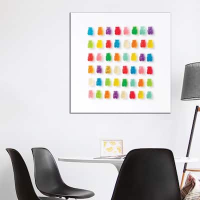iCanvas "Rainbow Bears" by Erin Summer Canvas Print