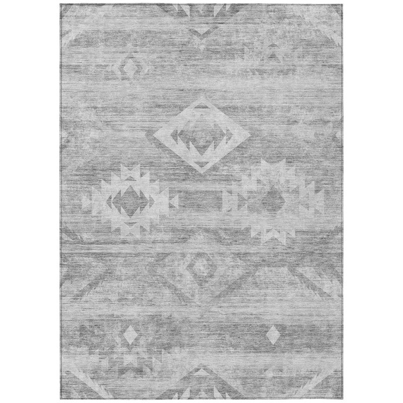 HomeRoots Southwestern Transitional Rectangle Outdoor Rug