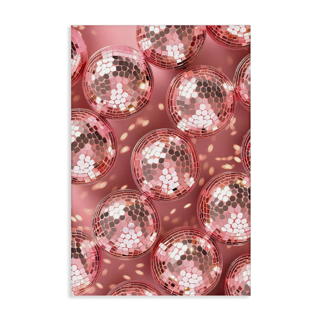 Stupell Disco Ball Shimmer Pattern Canvas Wall Art Design By LSR Design Studio