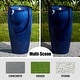 preview thumbnail 19 of 31, Glitzhome Oversized LED Lighted Ceramic Pot Floor Fountains for Outdoor Garden