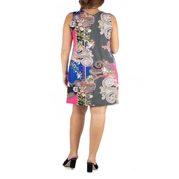 plus size sleeveless shift dress